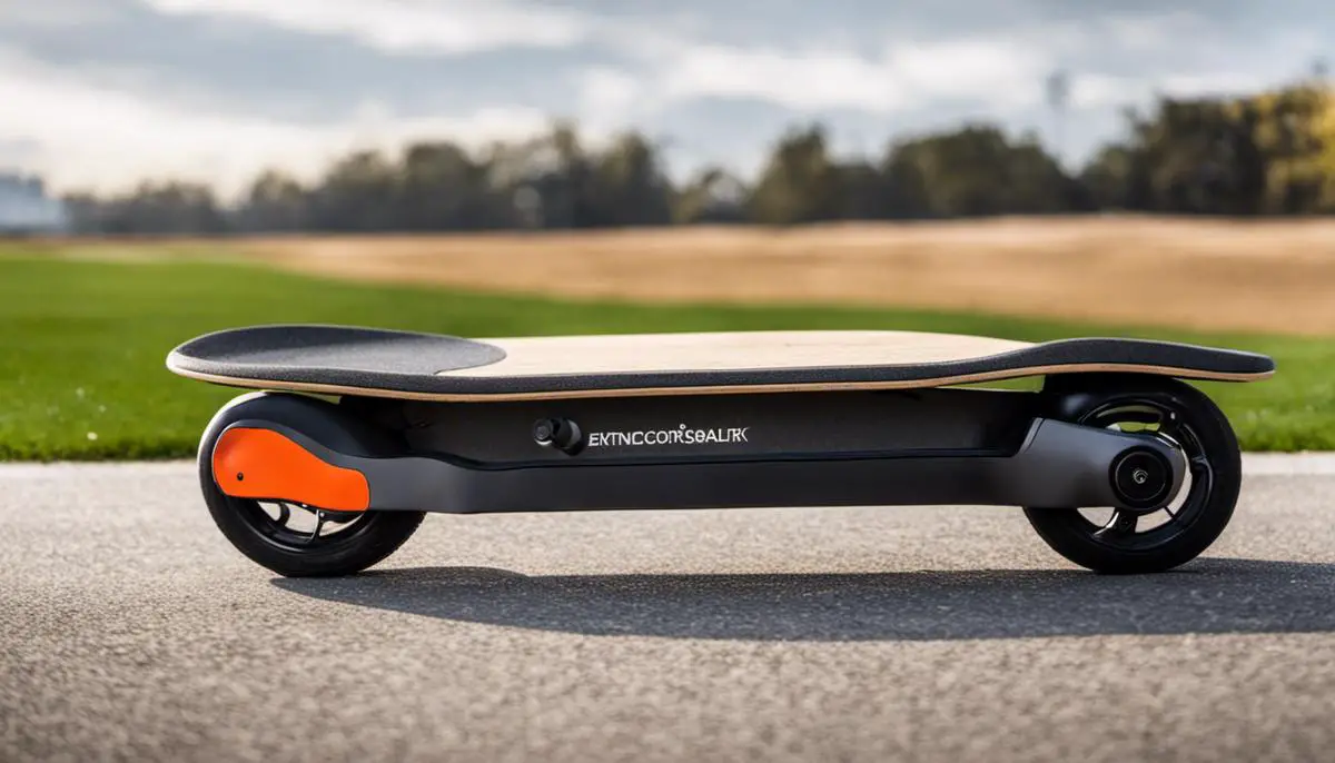 Image description: Electric skateboard and eBike side by side, showcasing their differences in design and form factor
