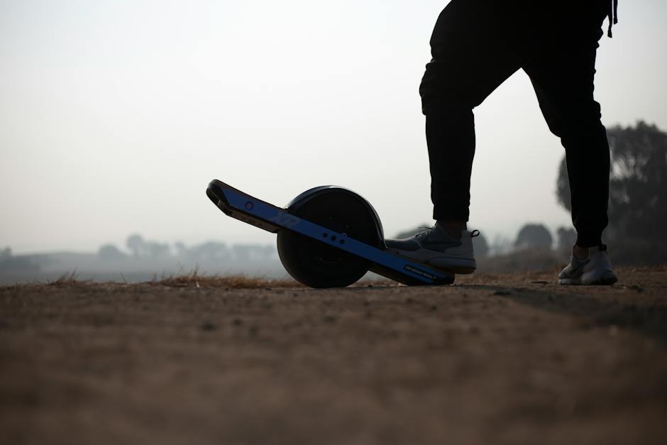 Image depicting a person riding an electric skateboard uphill with ease, showcasing the convenience and accessibility of electric skateboarding for riders.